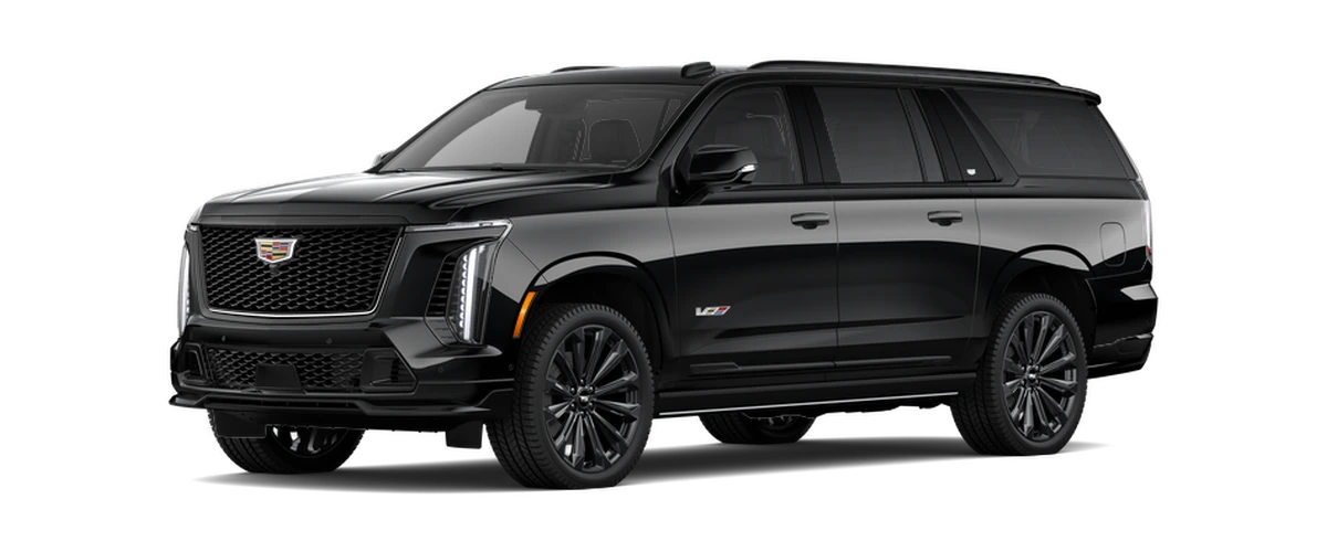 2027 Cadillac Escalade-V ESV, front three-quarter view