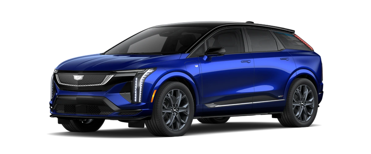 2027 Cadillac OPTIQ-V, front three-quarter view